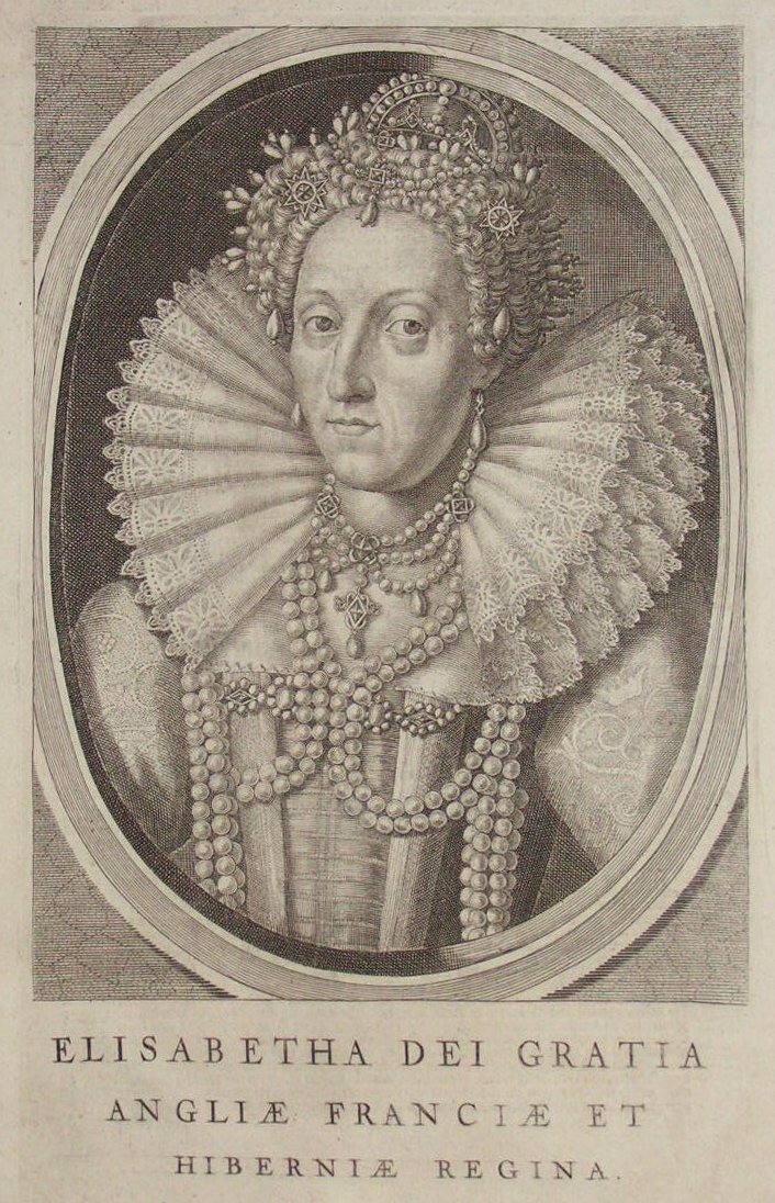 Print - Elizabetha Dei Gratia Angliae Franciae et Hiberniae Regina.